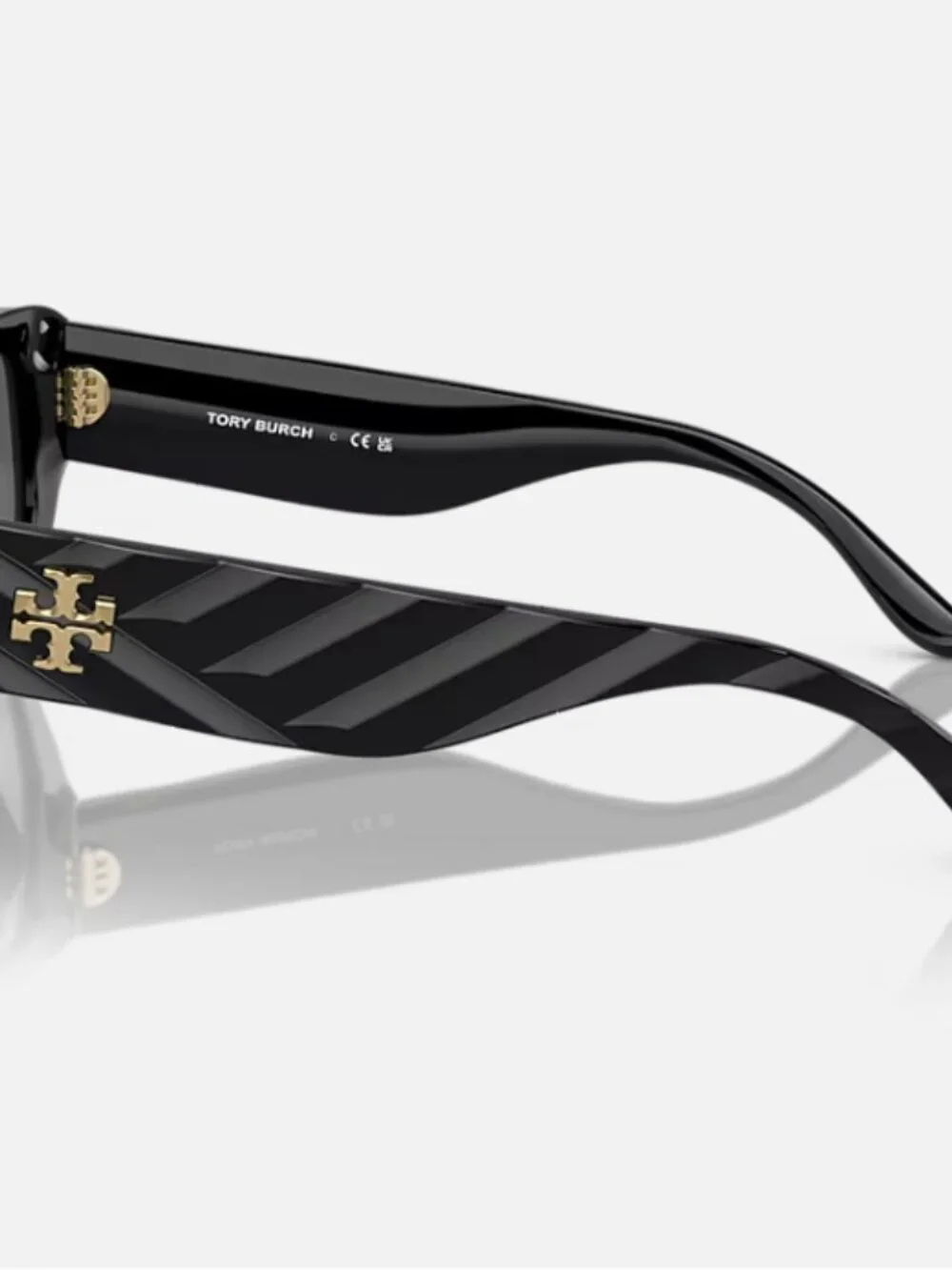TORY BURCH TY7187U 170981 Black Dark Grey Polarized 53 mm Women's Sunglasses